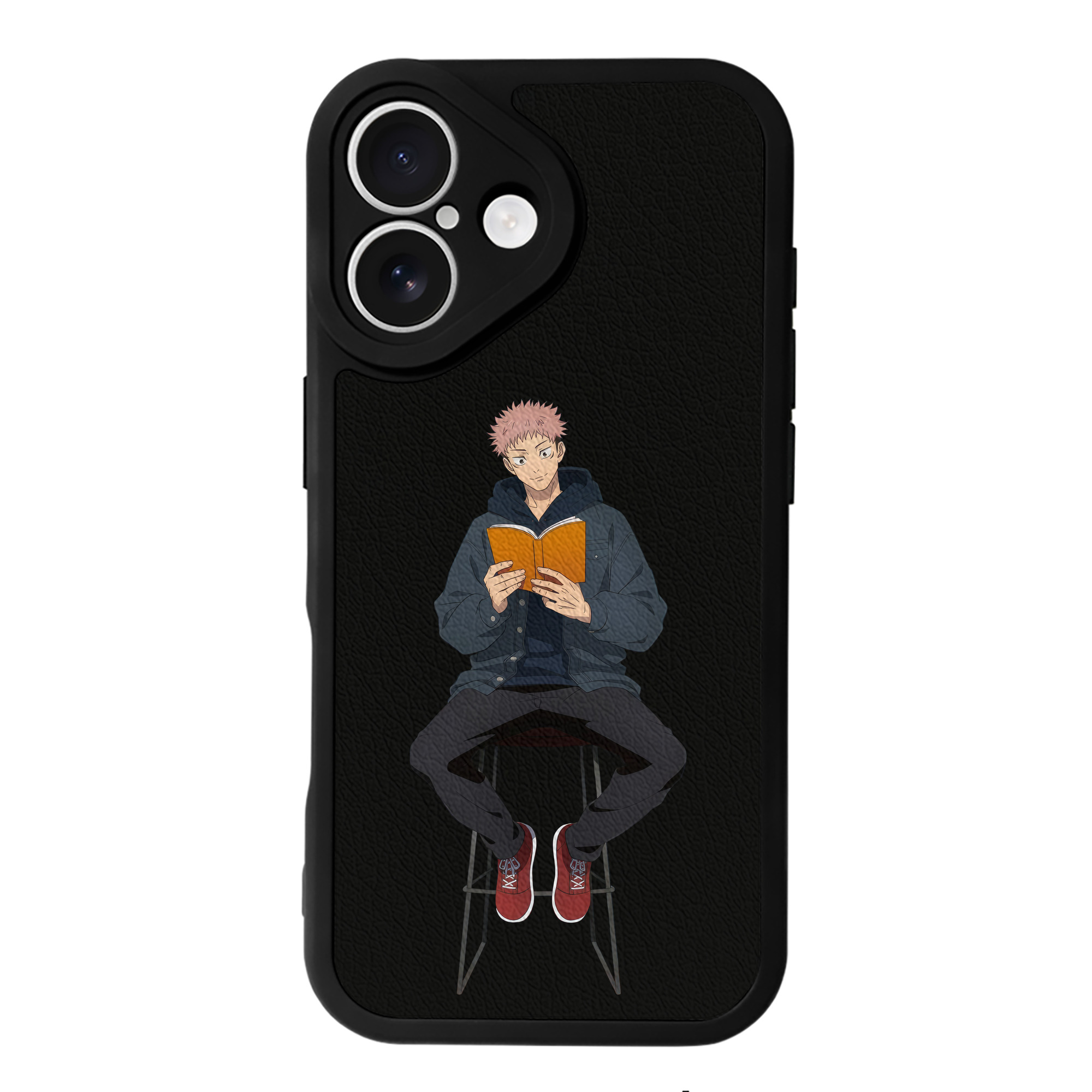 （画像用） 呪術廻戦 Jujutsu Kaisen 【iPhone 16シリーズ対応】シリコンスマホケース（レザー調） 材質：シリコン